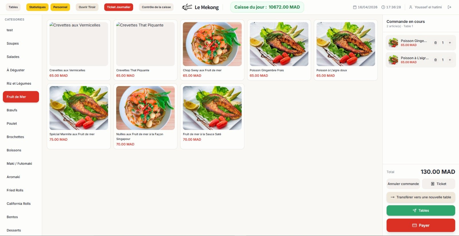 Rapports de ventes Le Mekong